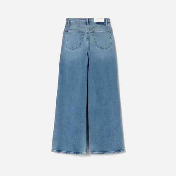 Re/Done High Rise Wide Leg Crop - Blazed Indigo - Picture 12 of 15